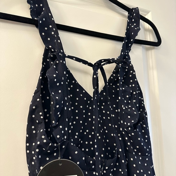 BNWT WildFox Navy Polka Dot Dress - Picture 3 of 3